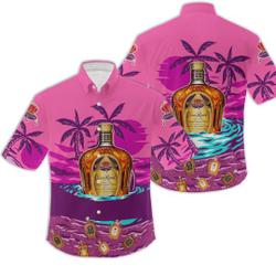 Crown Royal All Over Print 3D Hawaiian Shirt | Gift For Beer Gift For Your Girlfriend Boyfriend Gift For Love Gift For Friend Best Valentine Present Holiday Gift