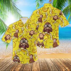 Curious George Hawaiian Shirt Gift For Your Girlfriend Boyfriend Gift For Love Gift For Friend Best Valentine Present Holiday Gift