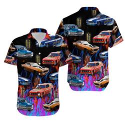 Custom Drag Racing Car Photo Hawaiian Shirt Gift For Your Girlfriend Boyfriend Gift For Love Gift For Friend Best Valentine Present Holiday Gift