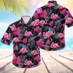 Flamingo Hawaiian Shirt Gift For Your Girlfriend Boyfriend Gift For Love Gift For Friend Best Valentine Present Holiday Gift