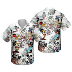 Custom Mickey Mouse Summer Hawaiian Shirt Gift For Your Girlfriend Boyfriend Gift For Love Gift For Friend Best Valentine Present Holiday Gift