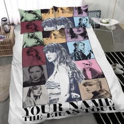 Custom Name Taylor Eras Tour taylor version Bedding Set Gift For Your Girlfriend Boyfriend Gift For Love Gift For Friend Best Valentine Present Holiday Gift