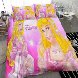 Customized Disney Aurora Three-Piece Bedding Set Gift For Your Girlfriend Boyfriend Gift For Love Gift For Friend Best Valentine Present Holiday Gift