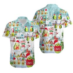 Cute Avocado Christmas Christmas Hawaiian Shirt Gift For Your Girlfriend Boyfriend Gift For Love Gift For Friend Best Valentine Present Holiday Gift