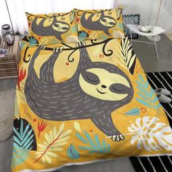 Cute Sloth Bedding SetsGift For Your Girlfriend Boyfriend Gift For Love Gift For Friend Best Valentine Present Holiday Gift