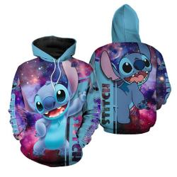 Cute Stitch 3D Disney Lilo And Stitch Hoodie