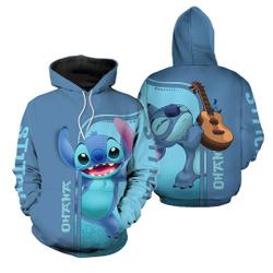 Cute Stitch Hoodie | Stitch Ohana Disney 3D Hoodie