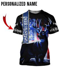 Personalized Name Deer Hunting 3D All Over Printed Shirt Meaningful Gift For Family Gift For Boyfriend Valentine Gift