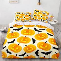 Pumpkin lantern bats halloween bedding Set Gift For Your Girlfriend Boyfriend Gift For Love Gift For Friend Best Valentine Present Holiday Gift