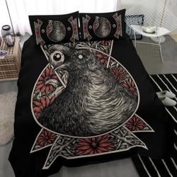 Gothic Crow Eye Bedding Set Gift For Your Girlfriend Boyfriend Gift For Love Gift For Friend Best Valentine Present Holiday Gift