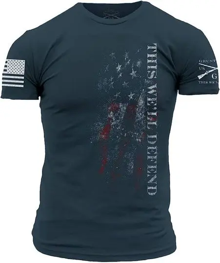 Grunt Style This We'll Defend Flag T-Shirt Meaningful Gift For Family Gift For Boyfriend Valentine Gift