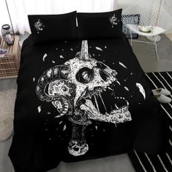 Exploding Skull Demon Dagger Bedding Set Gift For Your Girlfriend Boyfriend Gift For Love Gift For Friend Best Valentine Present Holiday Gift