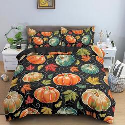 Autumn vintage Halloween Bedding Set Gift For Your Girlfriend Boyfriend Gift For Love Gift For Friend Best Valentine Present Holiday Gift