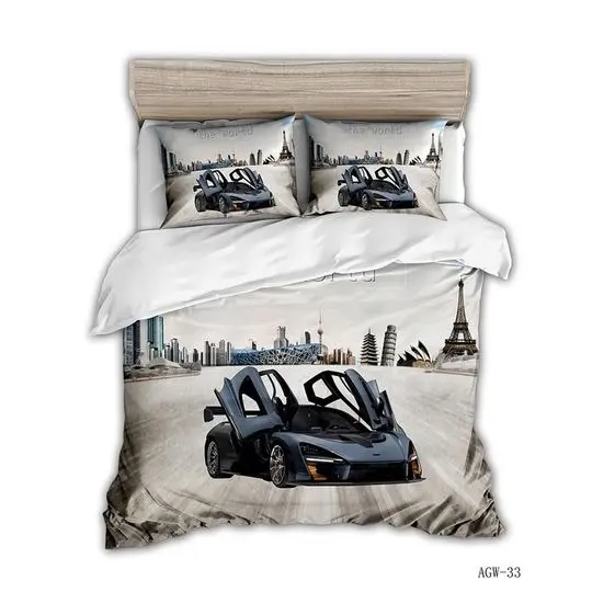 King Running Cars Bedding Set Gift For Your Girlfriend Boyfriend Gift For Love Gift For Friend Best Valentine Present Holiday Gift