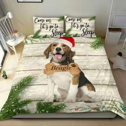 Beagle Funny Christmas Christmas Bedding SetsGift For Your Girlfriend Boyfriend Gift For Love Gift For Friend Best Valentine Present Holiday Gift