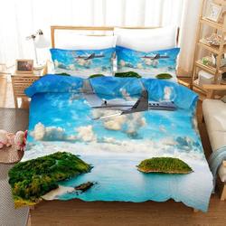 Airplane Bedding Set Gift For Your Girlfriend Boyfriend Gift For Love Gift For Friend Best Valentine Present Holiday Gift