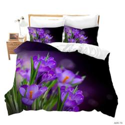 Rainbow Rose Bedding Set 3 Piece Colorful Flowers Bedding Set Gift For Your Girlfriend Boyfriend Gift For Love Gift For Friend Best Valentine Present Holiday Gift