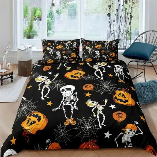 Halloween Bedding Set Gift For Your Girlfriend Boyfriend Gift For Love Gift For Friend Best Valentine Present Holiday Gift