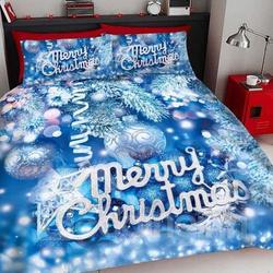 Blue Christmas Decorative Balls 3D Christmas Bedding SetsGift For Your Girlfriend Boyfriend Gift For Love Gift For Friend Best Valentine Present Holiday Gift