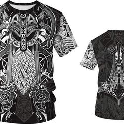 Nordic Viking Short Sleeve Round Neck Short Sleeve It's The Best Gift for Friends and Relatives 1