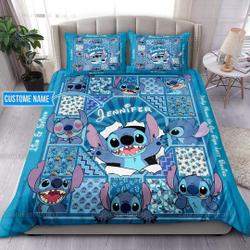 Stitch Bedding Set Gift For Your Girlfriend Boyfriend Gift For Love Gift For Friend Best Valentine Present Holiday Gift