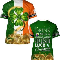 St. Patrick's Day 3D Printed T-Shirt Meaningful Gift For Family Gift For Boyfriend Valentine Gift