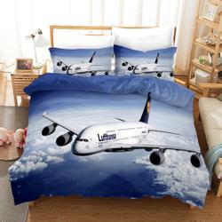 Airplane Duvet Cover  Bedding Set Gift For Your Girlfriend Boyfriend Gift For Love Gift For Friend Best Valentine Present Holiday Gift