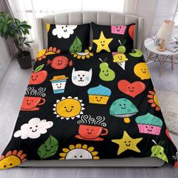 Smiley, Bedroom Decor Bedding, Bedding Set Gift For Your Girlfriend Boyfriend Gift For Love Gift For Friend Best Valentine Present Holiday Gift