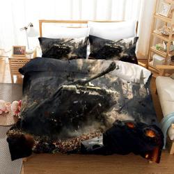 Military Tank Theme 3D Print  Bedding Set Gift For Your Girlfriend Boyfriend Gift For Love Gift For Friend Best Valentine Present Holiday Gift