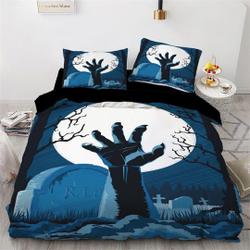 Graveyard zombie awakening hands halloween Bedding Set Gift For Your Girlfriend Boyfriend Gift For Love Gift For Friend Best Valentine Present Holiday Gift
