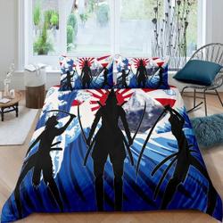 Bedding Set Hero fighters, JapaneseGift For Your Girlfriend Boyfriend Gift For Love Gift For Friend Best Valentine Present Holiday Gift