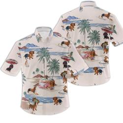 Dachshund Beach Summer Hawaiian Shirt Gift For Your Girlfriend Boyfriend Gift For Love Gift For Friend Best Valentine Present Holiday Gift