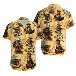 Dachshund Pirate Hawaiian Shirt Gift For Your Girlfriend Boyfriend Gift For Love Gift For Friend Best Valentine Present Holiday Gift