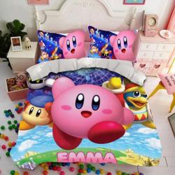 Kirby halloween Christmas Bedding Set Gift For Your Girlfriend Boyfriend Gift For Love Gift For Friend Best Valentine Present Holiday Gift