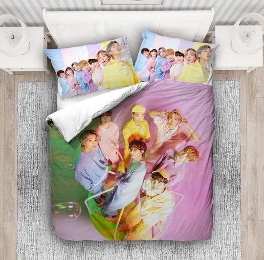 BTS bedding setsGift For Your Girlfriend Boyfriend Gift For Love Gift For Friend Best Valentine Present Holiday Gift