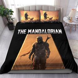 The Mandalorian Bedding Set Star Wars Duvet CoverGift For Your Girlfriend Boyfriend Gift For Love Gift For Friend Best Valentine Present Holiday Gift