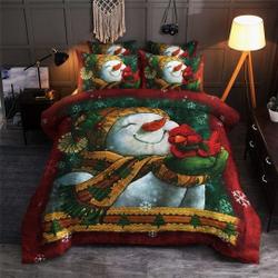 A Snowman Merry Christmas Pattern Christmas Bedding SetsGift For Your Girlfriend Boyfriend Gift For Love Gift For Friend Best Valentine Present Holiday Gift