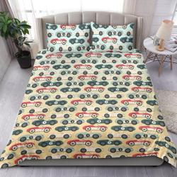 Race Car Pattern Bedding Set, Duvet CoverGift For Your Girlfriend Boyfriend Gift For Love Gift For Friend Best Valentine Present Holiday Gift