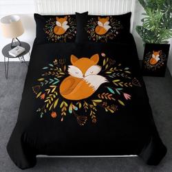 Fox Quilt Cover Wolve Cuddle Bedding SetsGift For Your Girlfriend Boyfriend Gift For Love Gift For Friend Best Valentine Present Holiday Gift