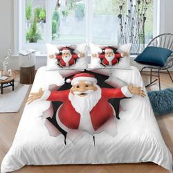 Santa Claus surprise Bedding Set Gift For Your Girlfriend Boyfriend Gift For Love Gift For Friend Best Valentine Present Holiday Gift