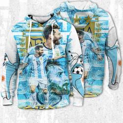 Qatar WC Goat Messi Football Player, Rap Hip Hop 90s Bootleg Hoodie