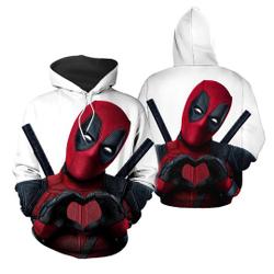 Deadpool 3D Hoodie Cosplay Character Jacket Hoodies