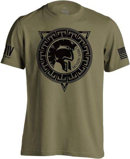 Molon Labe Spartan v3 American Military Army Mens T-Shirt Printed in USA Meaningful Gift For Family Gift For Boyfriend Valentine Gift