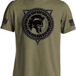 Molon Labe Spartan v3 American Military Army Mens T-Shirt Printed in USA Meaningful Gift For Family Gift For Boyfriend Valentine Gift