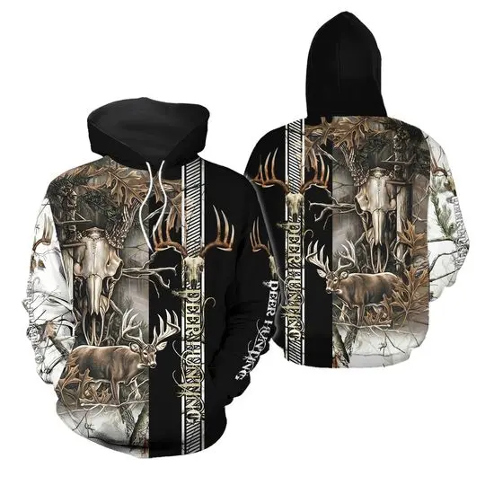 Deer Hunting Legend 3D All Over Print Pullover Hoodie