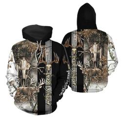 Deer Hunting Legend 3D All Over Print Pullover Hoodie