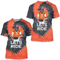 Denver Broncos Russell Wilson Lets Ride Logo T-Shirt Meaningful Gift For Family Gift For Boyfriend Valentine Gift