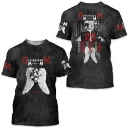 Depeche Mode Band Memento Mori Tour 2023 3D T-Shirt Meaningful Gift For Family Gift For Boyfriend Valentine Gift