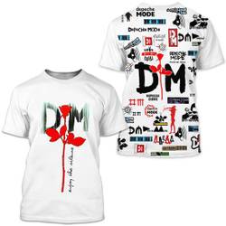 Depeche Mode Band Memento Mori Tour 2023 3D T-Shirt Meaningful Gift For Family Gift For Boyfriend Valentine Gift