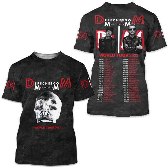 Depeche Mode world tour 2023 3D Shirt Meaningful Gift For Family Gift For Boyfriend Valentine Gift